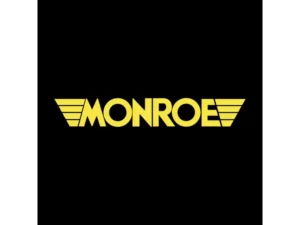 Logo amortisseurs Monroe jaune sur fond noir chez as-rocauto81, spécialiste auto dans le Tarn